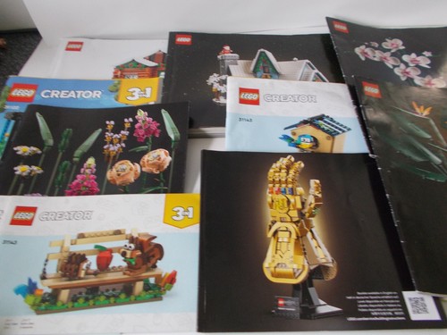Lego instruction books used - books,